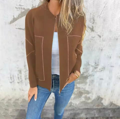 Amina™ Damenjacke mit Reißverschluss – Warm und Stylisch für Herbst und Winter 5
