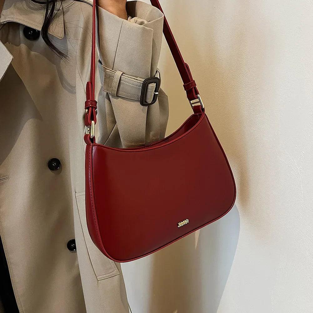 Anna | PU Leren Schoudertas met Verstelbare Strap 5