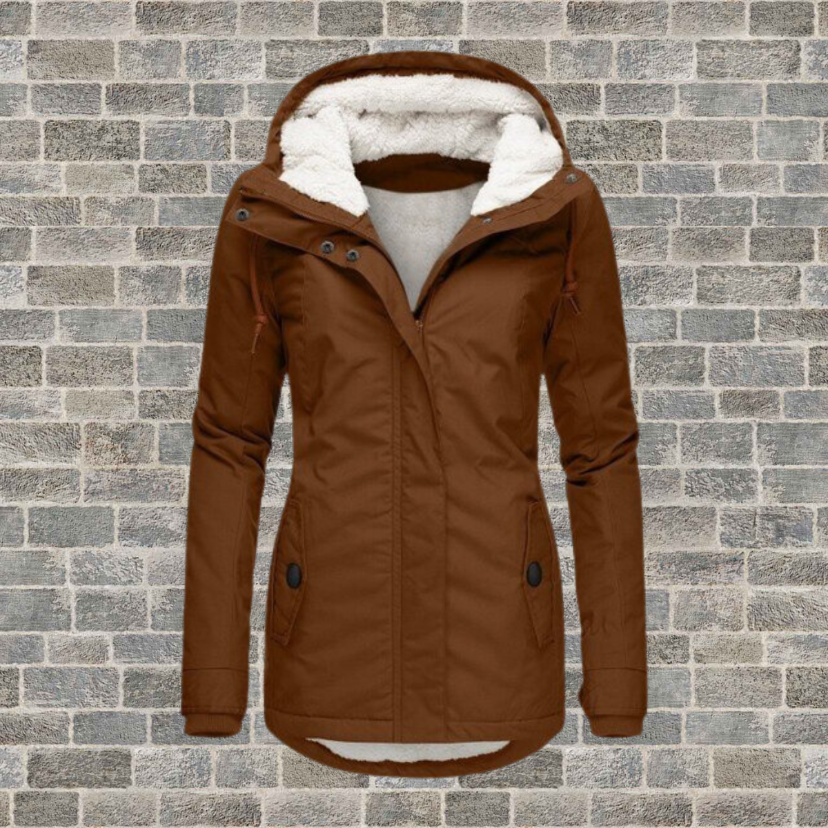 Anne™ Damenjacke – Winterjacke mit Kapuze, Warm und Stilvoll, Hochwertiger Polyester 2