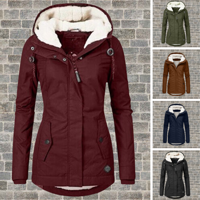 Anne™ Damenjacke – Winterjacke mit Kapuze, Warm und Stilvoll, Hochwertiger Polyester 6