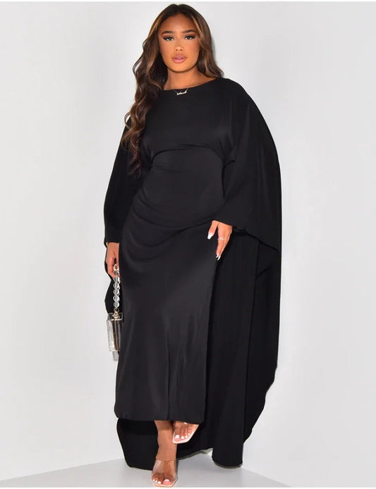 Annelore | Stilvolle Satin Abaya Damen für Elegante Anlässe 1