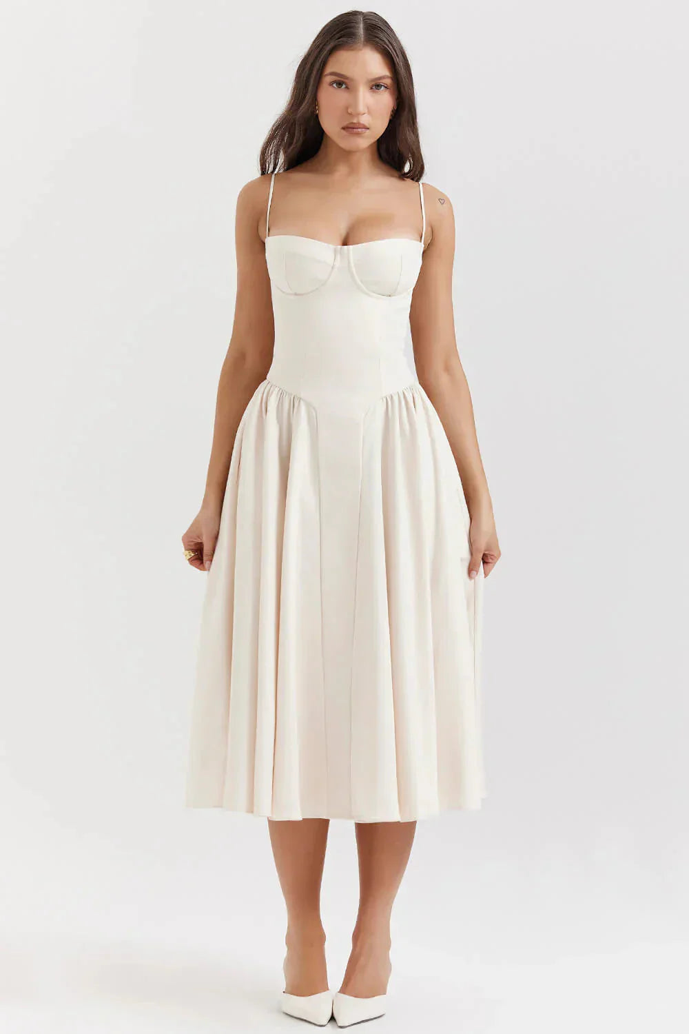 Variant image for Etta | Ärmelloses Korsett Midi Kleid - Schmeichelnd & Elegant-39