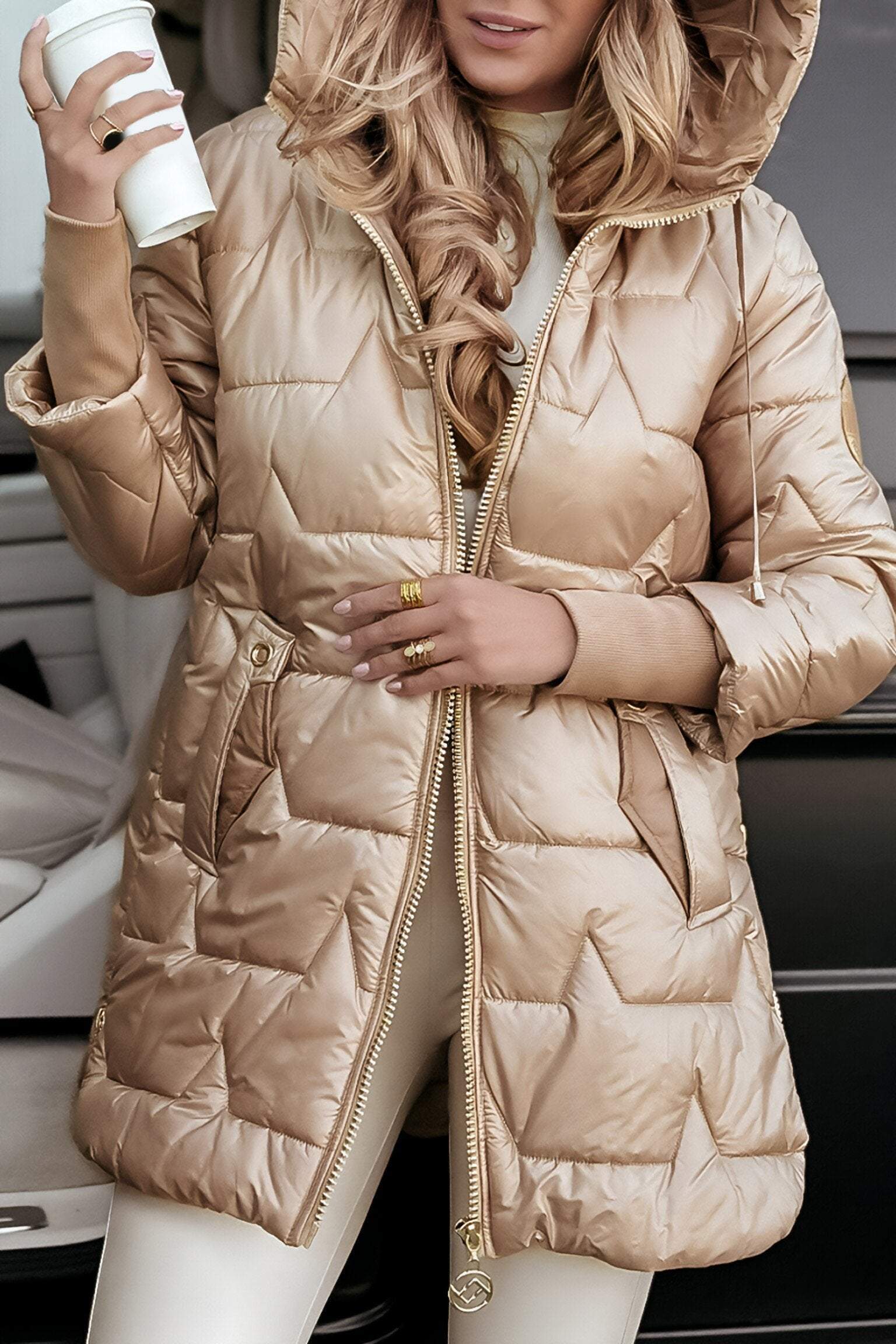 Astrid Damenjacke - Baumwollmischung mit Kapuze, Stilvolle Herbstmode 6