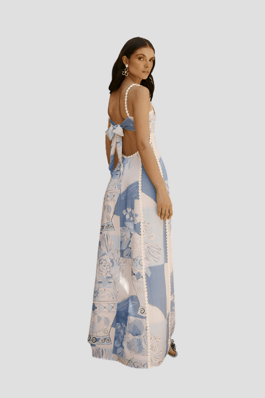 Nora | Trendiges Maxikleid Sommer Für Damen - Lange Kleider Mit Leichtem Material 2