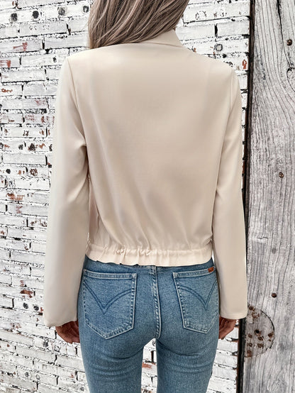 Bente | Vielseitige Blazerjacke mit kleinem Stehkragen und Taschen 2