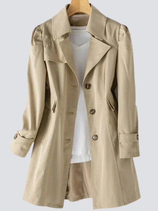 Bettina | Damen Trenchcoat Beige – Moderne Getailleerte Jacke für Elegante Silhouetten 0