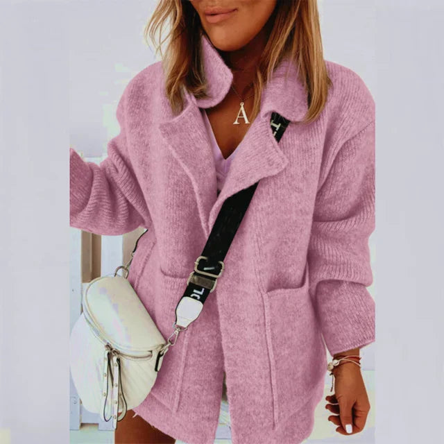 Bianca Damenjacke – Leichtes Atmungsaktives Material, Chic Schalkragen 5