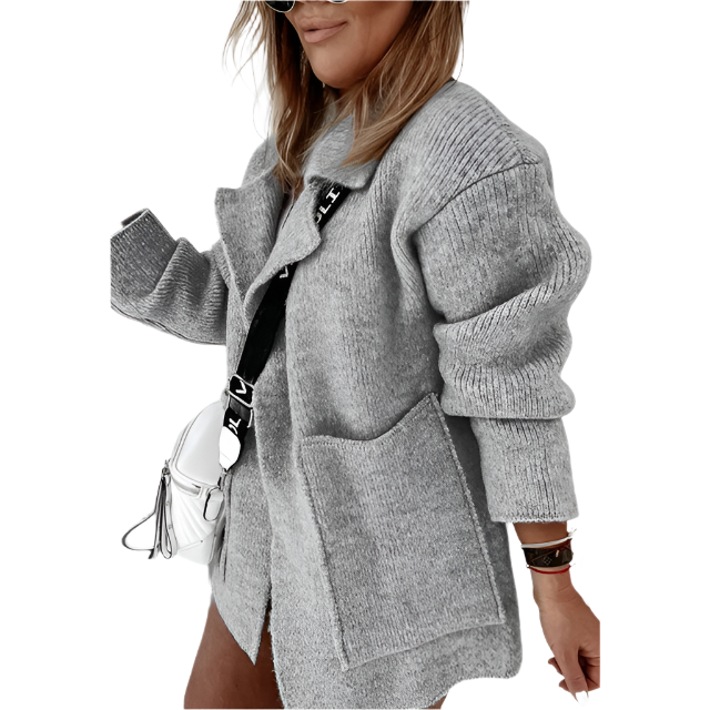 Bianca Damenjacke – Leichtes Atmungsaktives Material, Chic Schalkragen 9