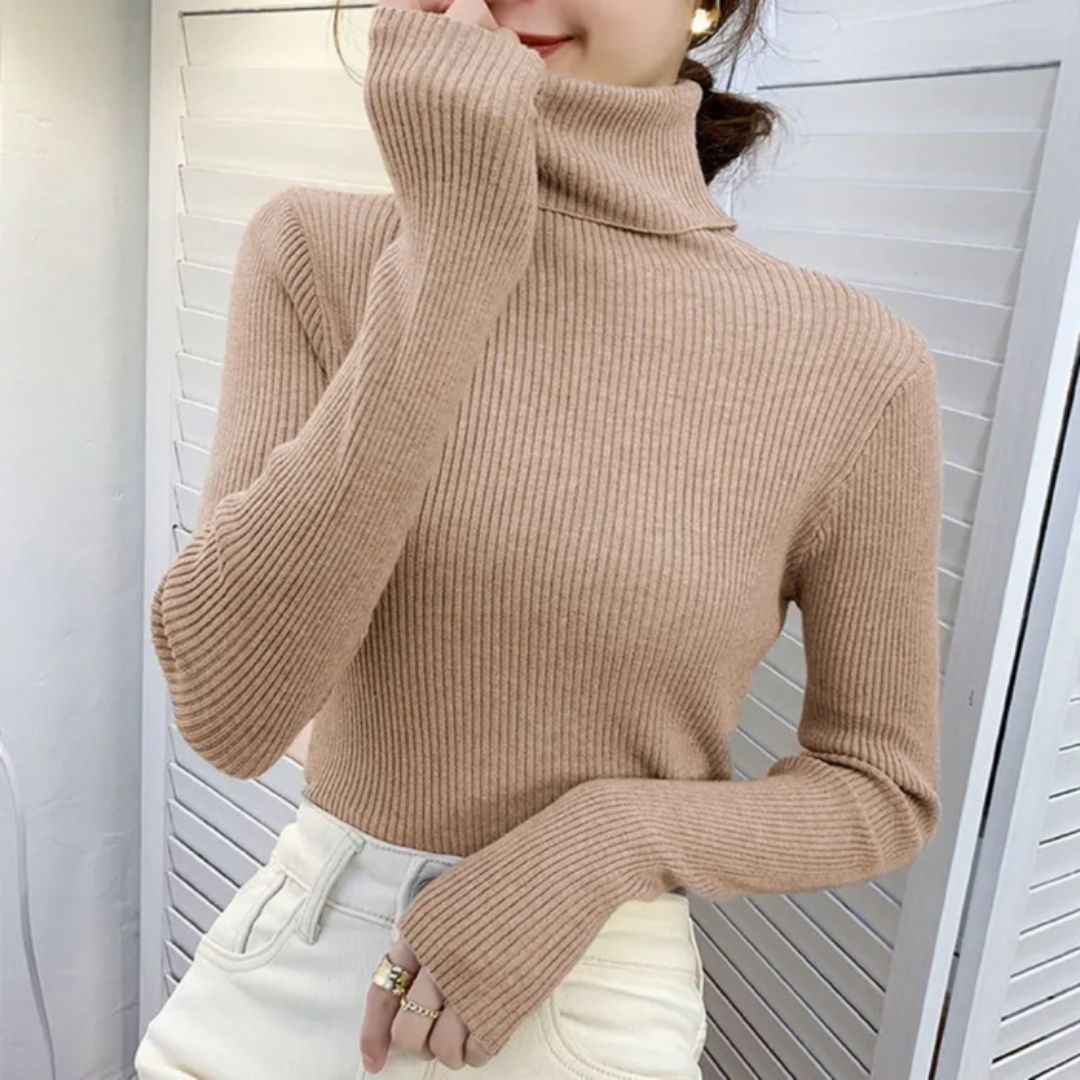 Charlotte Damen Pullover – Gerippter Baumwolle, Warm und Vielseitig 10