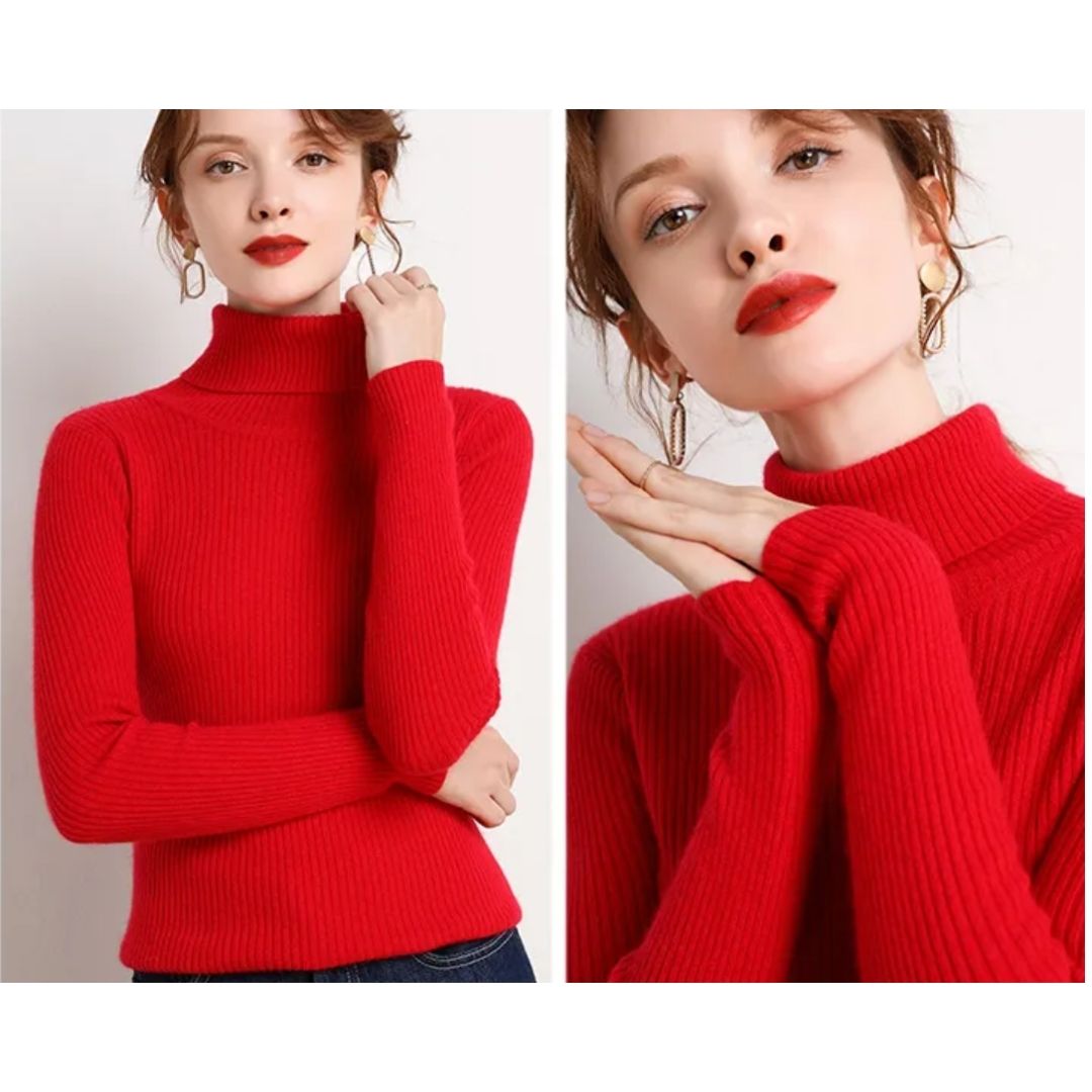 Charlotte Damen Pullover – Gerippter Baumwolle, Warm und Vielseitig 13