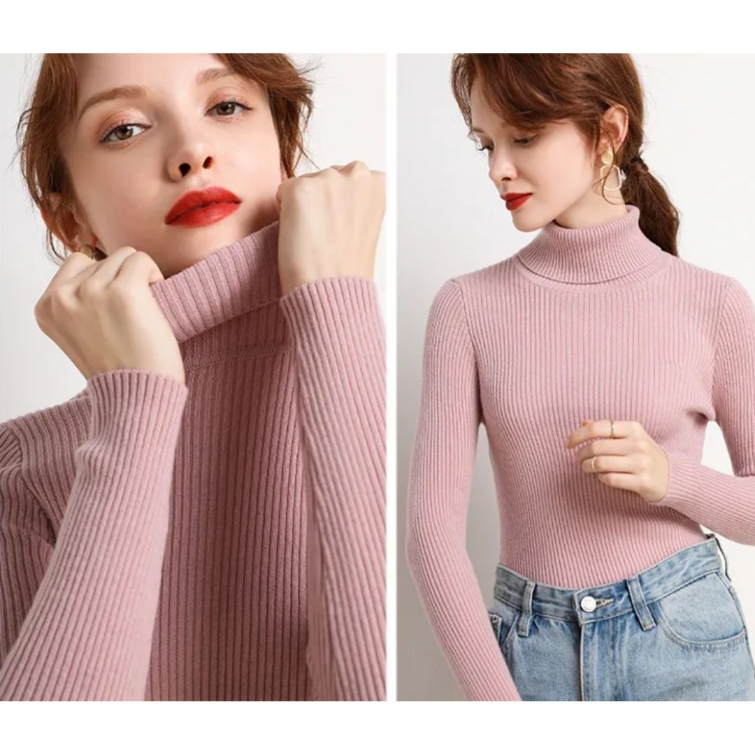 Charlotte Damen Pullover – Gerippter Baumwolle, Warm und Vielseitig 14