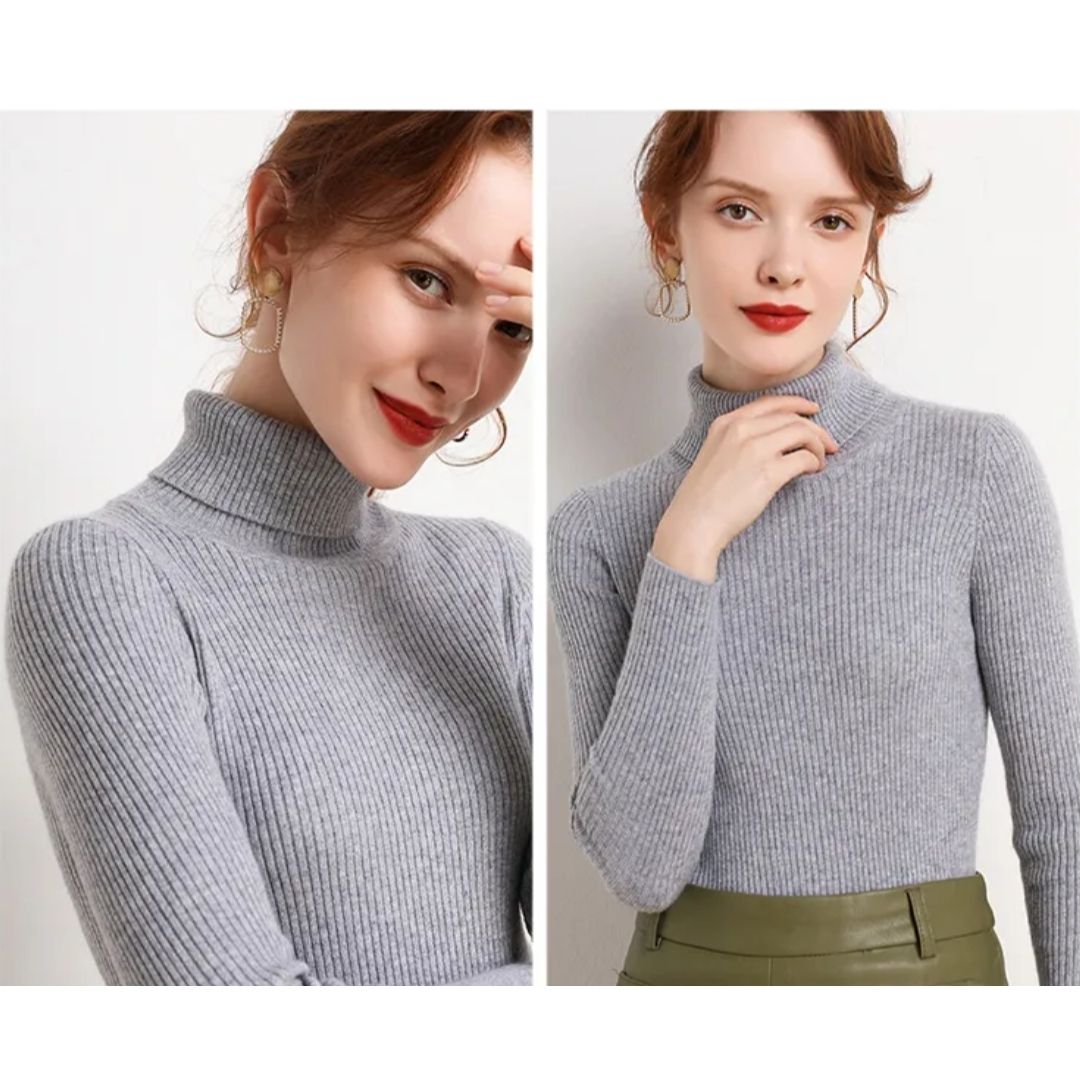 Charlotte Damen Pullover – Gerippter Baumwolle, Warm und Vielseitig 15