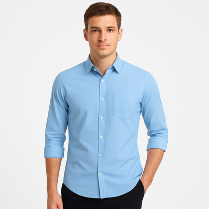 Benno | Hemd Mit Langen Ärmeln Für Herren – Elegantes Design Mit Reißverschluss 2