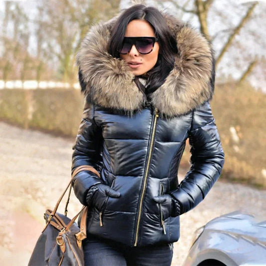 Chice Winterjacke für Damen – Gefüttert mit Kunstpelz, Elegant 1