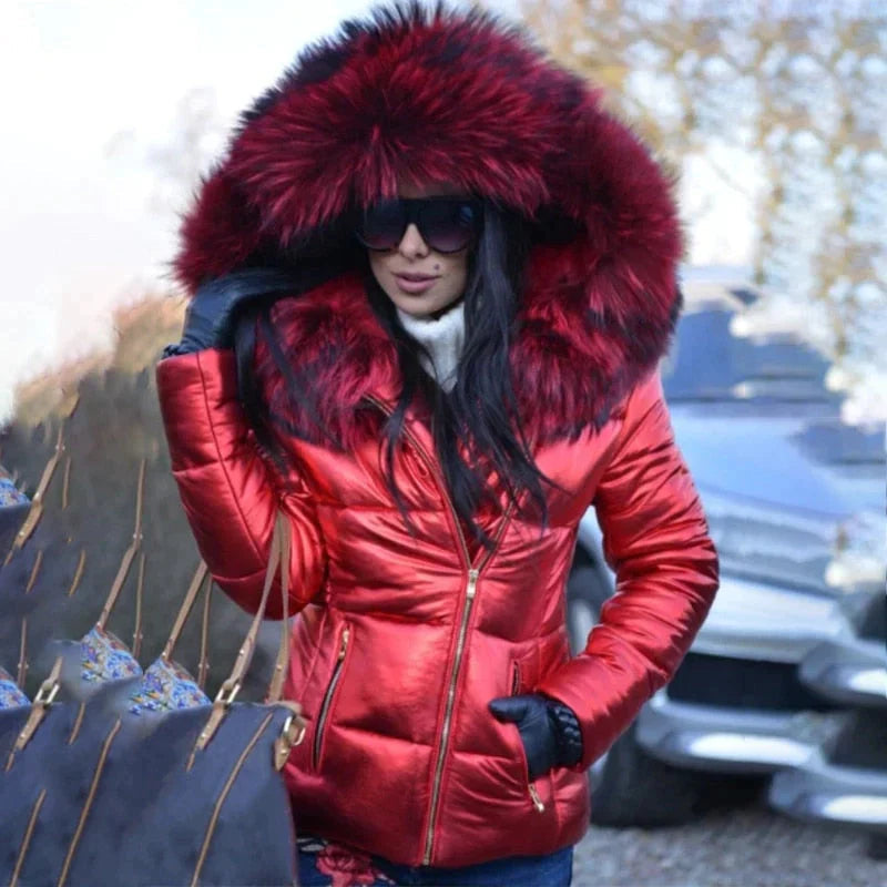 Chice Winterjacke für Damen – Gefüttert mit Kunstpelz, Elegant 6