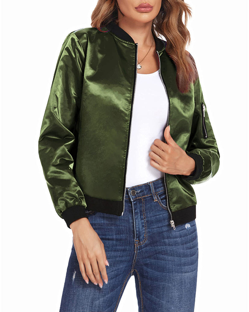 Meeike | Stilvolle Bomberjacke Damen - Modische Jacke für Jeden Anlass 3