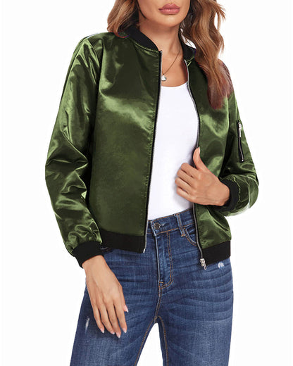 Meeike | Stilvolle Bomberjacke Damen - Modische Jacke für Jeden Anlass 3