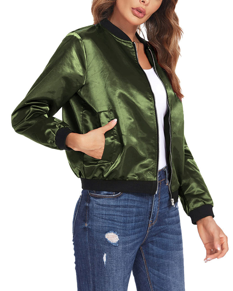 Meeike | Stilvolle Bomberjacke Damen - Modische Jacke für Jeden Anlass 4