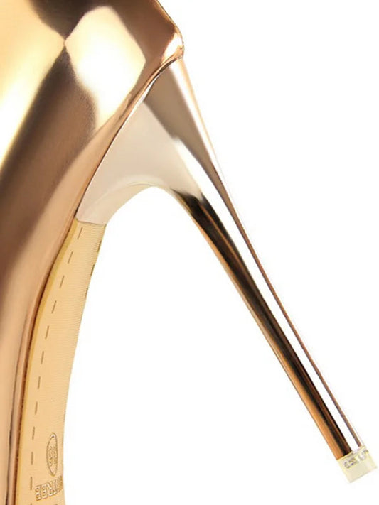 Cornelieke Damen Pumps – Elegantes Silber Stiletto Design, Hochwertige Materialien 1