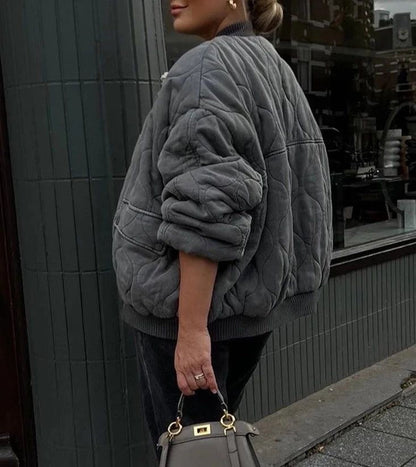 Damen Bomberjacke - Gewatteert, Casual Fit für Herbst 2