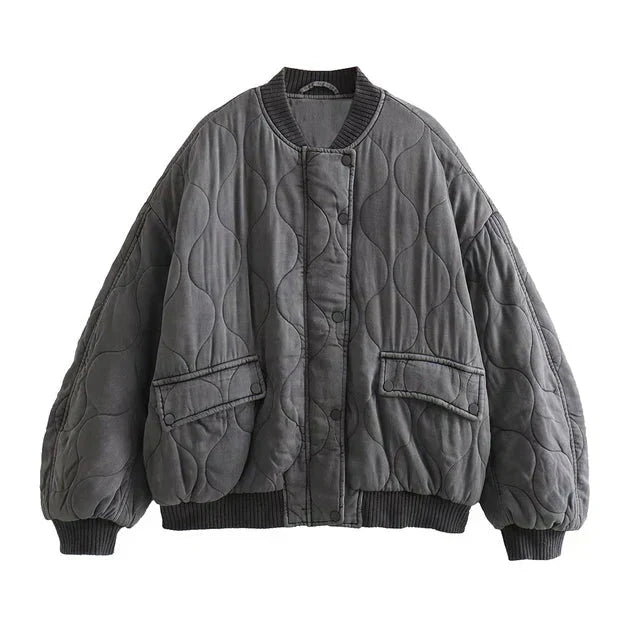 Damen Bomberjacke - Gewatteert, Casual Fit für Herbst 7