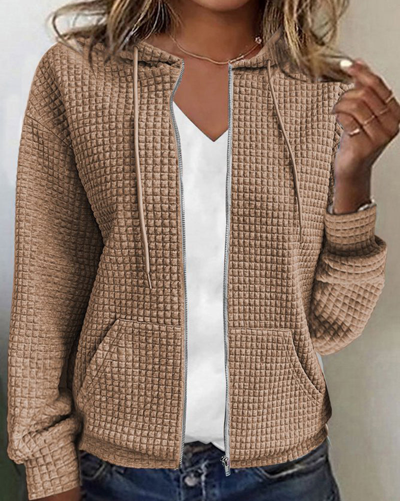 Damen Casual Vest – Bequeme Baumwolle mit Taschen und Kordelzügen 4