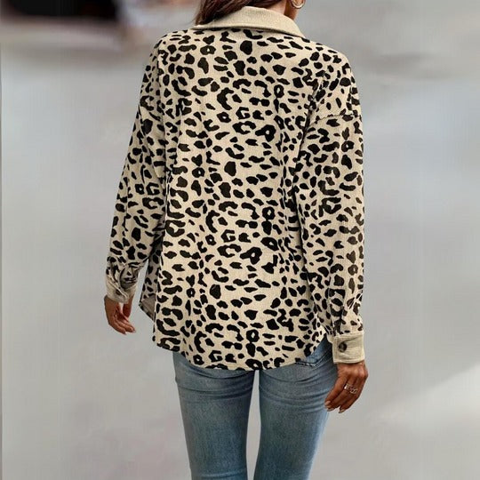 Damen Elegante Jacke – Luipaardprint, Vielseitig 7