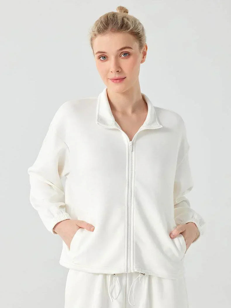Damen Fleece Weste – Bequemer Schnitt mit Reißverschluss und Taschen 0