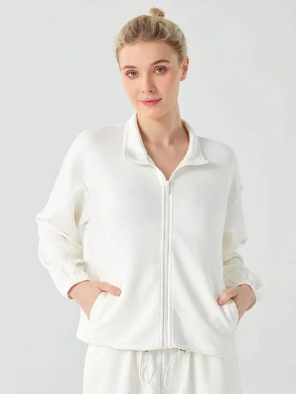 Damen Fleece Weste – Bequemer Schnitt mit Reißverschluss und Taschen 0