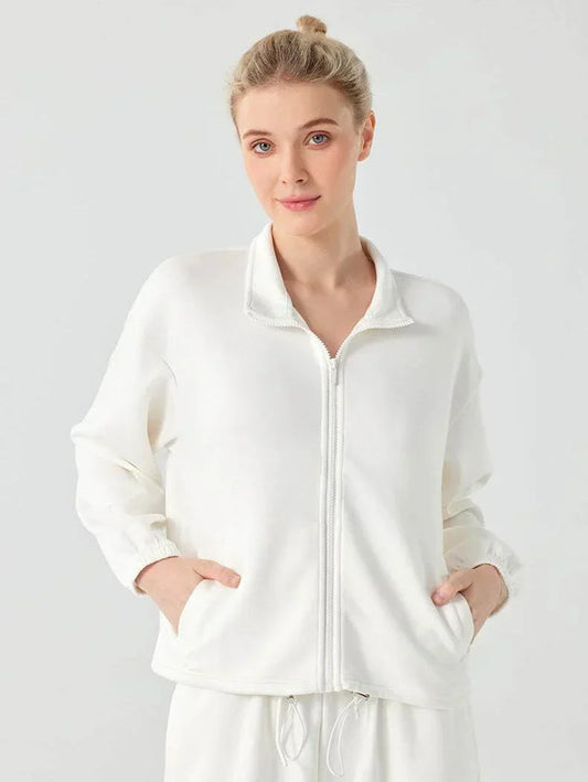 Damen Fleece Weste – Bequemer Schnitt mit Reißverschluss und Taschen 0