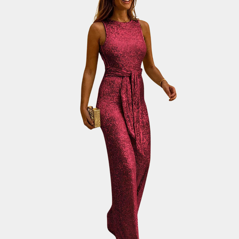 Damen Glitter Jumpsuit - Elegantes Design in verschiedenen Farben 0
