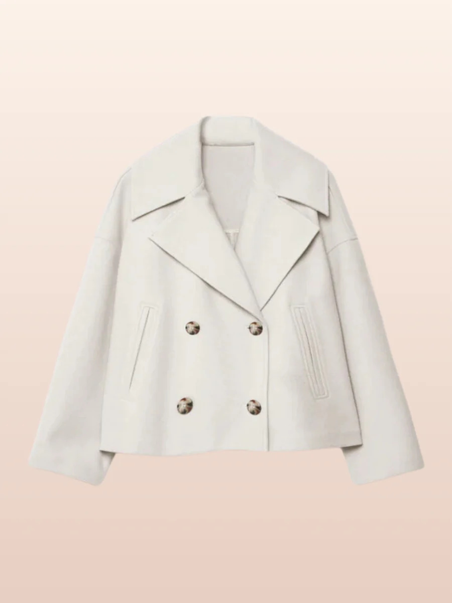 Damen Herbstjacke - Klassisches Design mit Doppelreihe 3