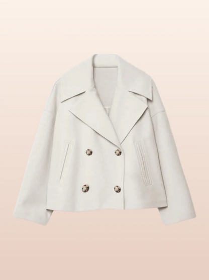 Damen Herbstjacke - Klassisches Design mit Doppelreihe 3