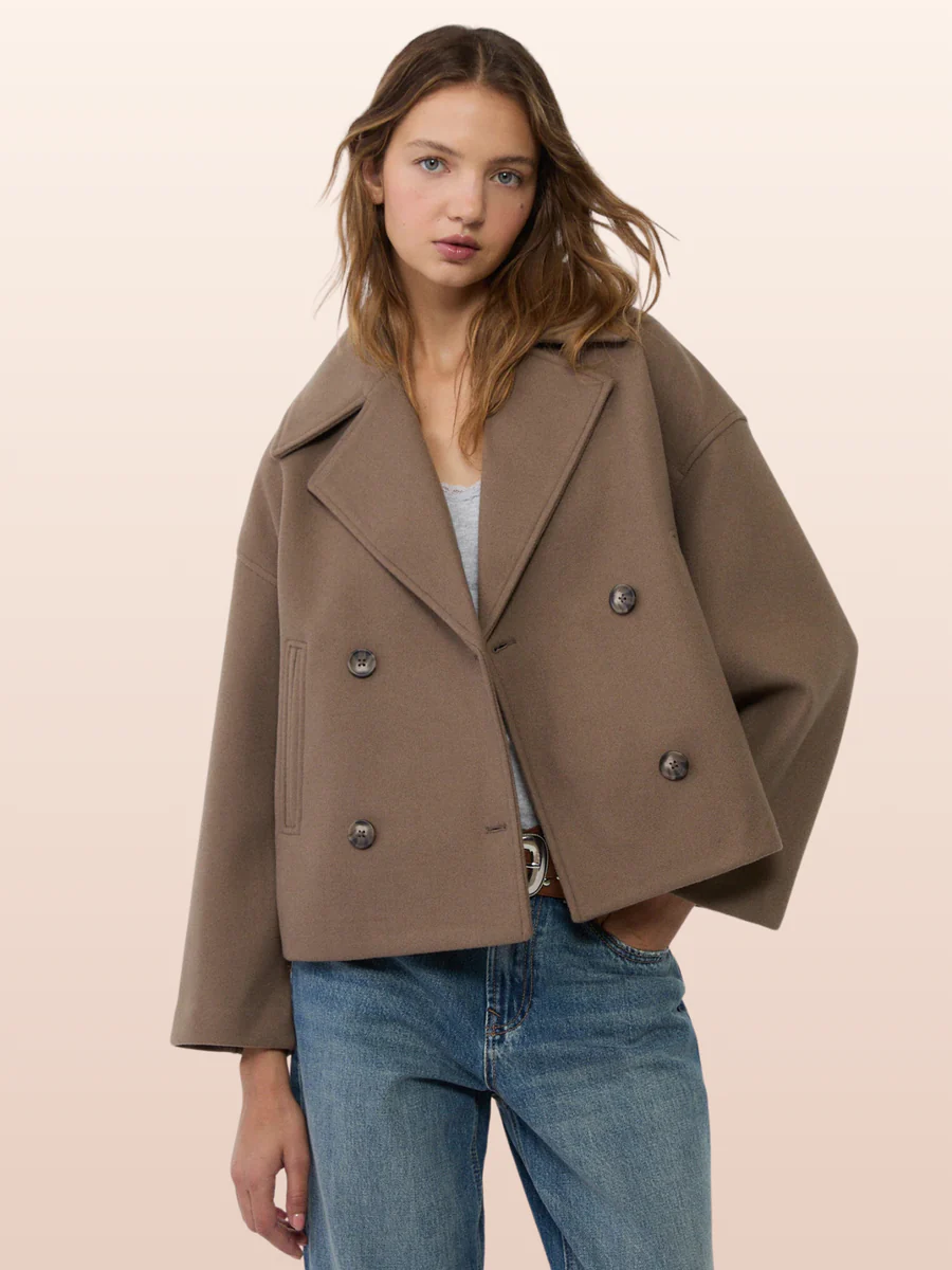 Damen Herbstjacke - Klassisches Design mit Doppelreihe 4
