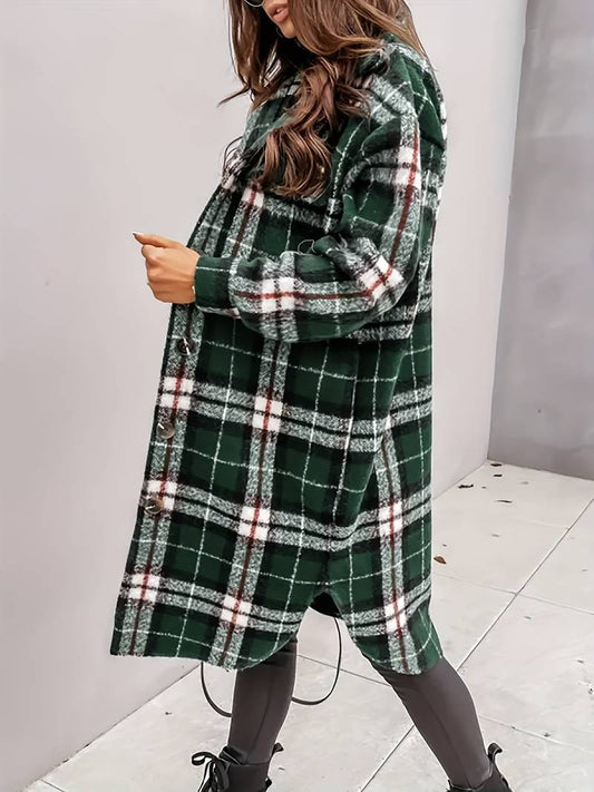 Damen Herbstjacke Rika - Plaid Muster, Bequeme Passform 1