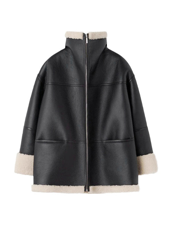 Damen Luxus Winterjacke – Mit Futter aus Kunstfell, Elegant 5