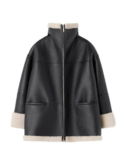 Damen Luxus Winterjacke – Mit Futter aus Kunstfell, Elegant 5