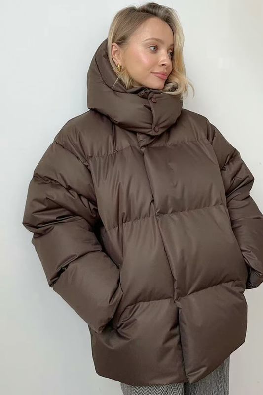 Damen Oversized Pufferjacke – Hochwertige Isolierung, Praktische Taschen 1