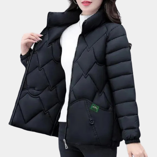 Damen Puffy Winterjacke – Warmes Polyester, Modisch 0
