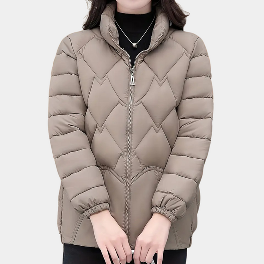 Damen Puffy Winterjacke – Warmes Polyester, Modisch 1