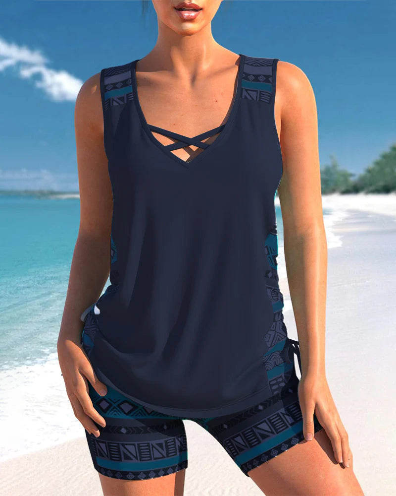 Damen Tankini Badeanzug – Bequeme Passform, Vielseitig 3