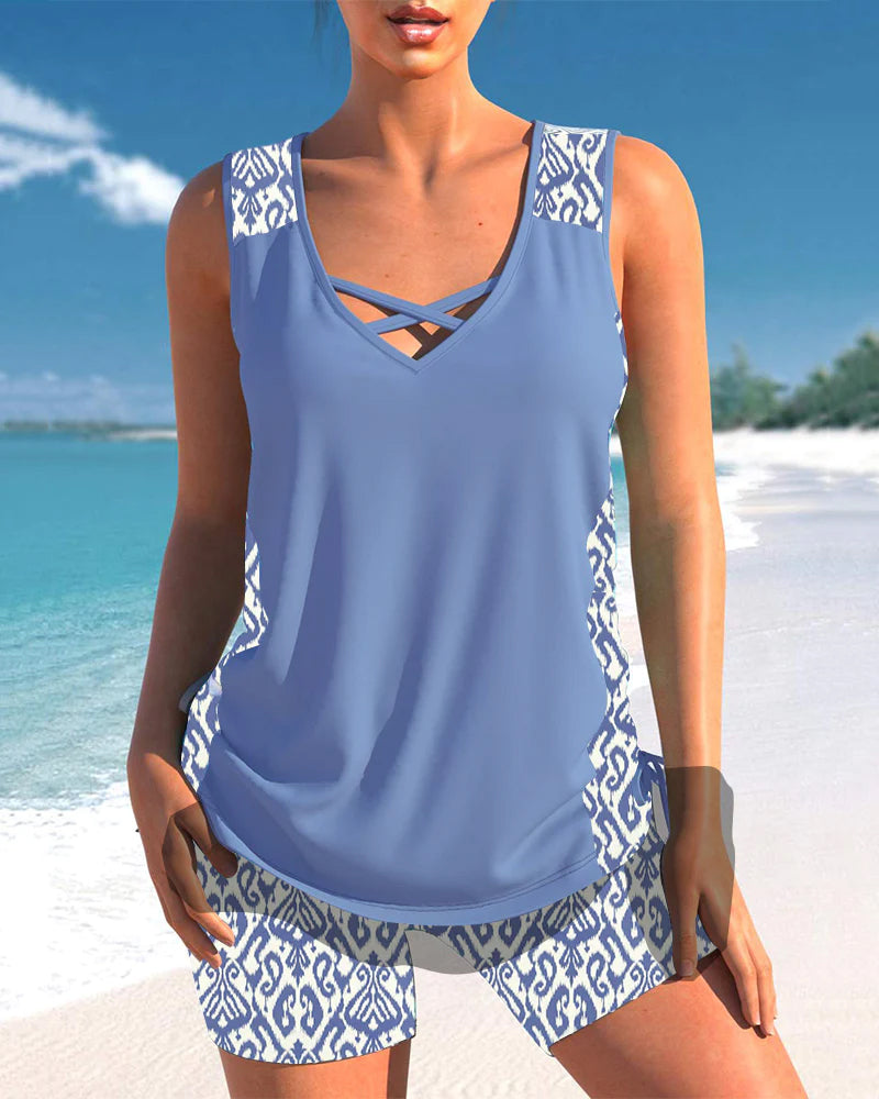 Damen Tankini Badeanzug – Bequeme Passform, Vielseitig 9