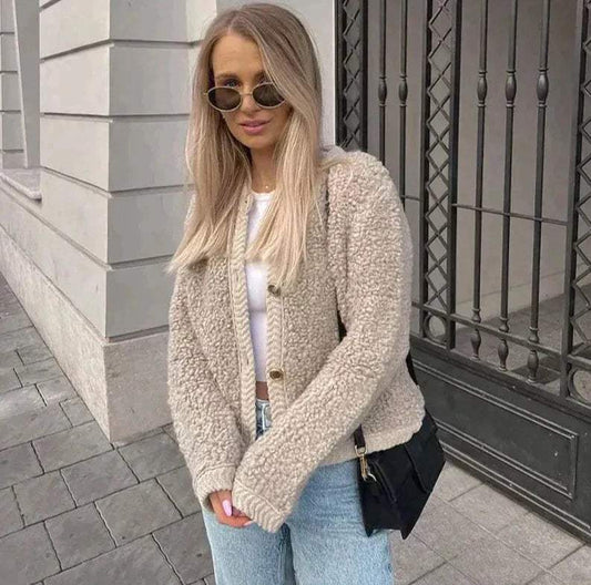 Damen Teddy Herbst Weste – Weich und Bequem 0