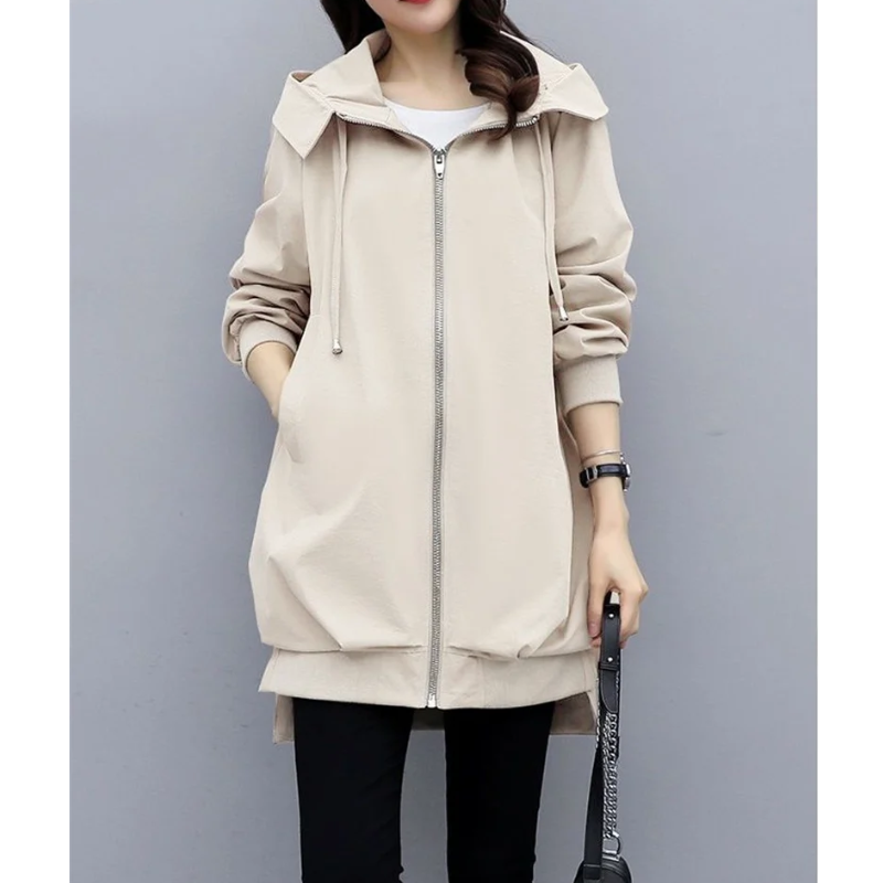 Damen Trenchcoat mit Kapuze – Stilvoll und Funktional für Übergangszeiten 4