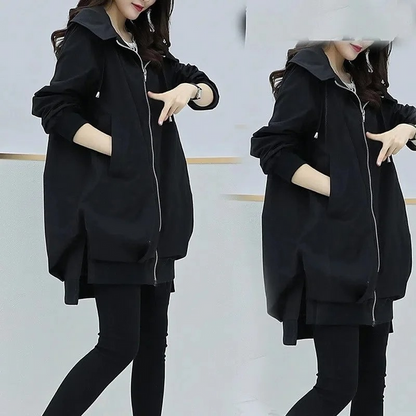 Damen Trenchcoat mit Kapuze – Stilvoll und Funktional für Übergangszeiten 6