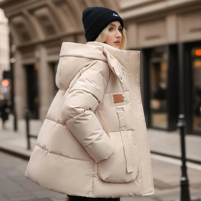 Damen Winterjacke - Wasserabweisend mit Kapuze, Daunenfüllung 0