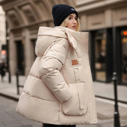 Damen Winterjacke - Wasserabweisend mit Kapuze, Daunenfüllung 0