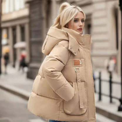 Damen Winterjacke - Wasserabweisend mit Kapuze, Daunenfüllung 2