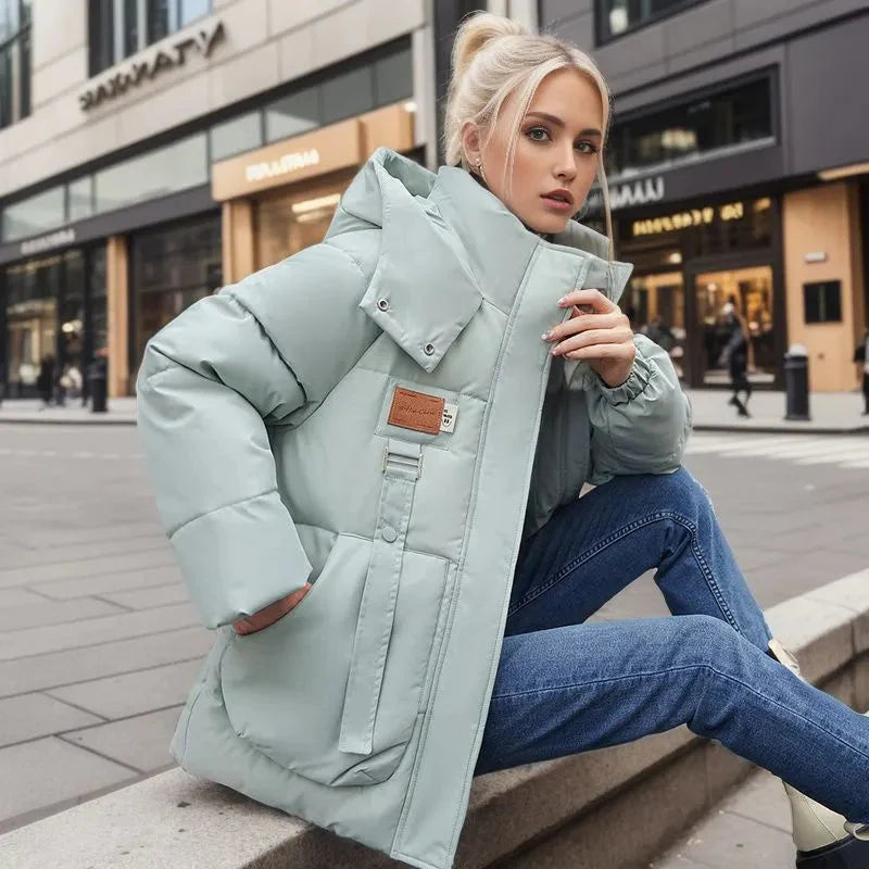 Damen Winterjacke - Wasserabweisend mit Kapuze, Daunenfüllung 4