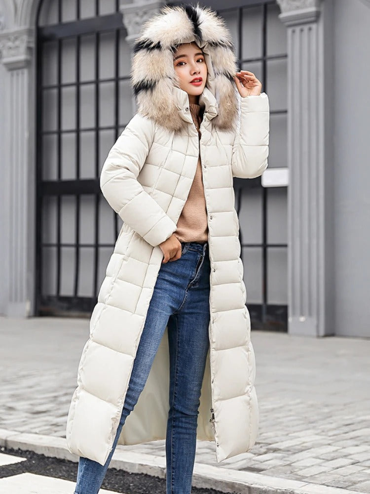 Damen Winterjacke – Hochwertige Isolierung, Elegante Lange Form mit Gürtel 4